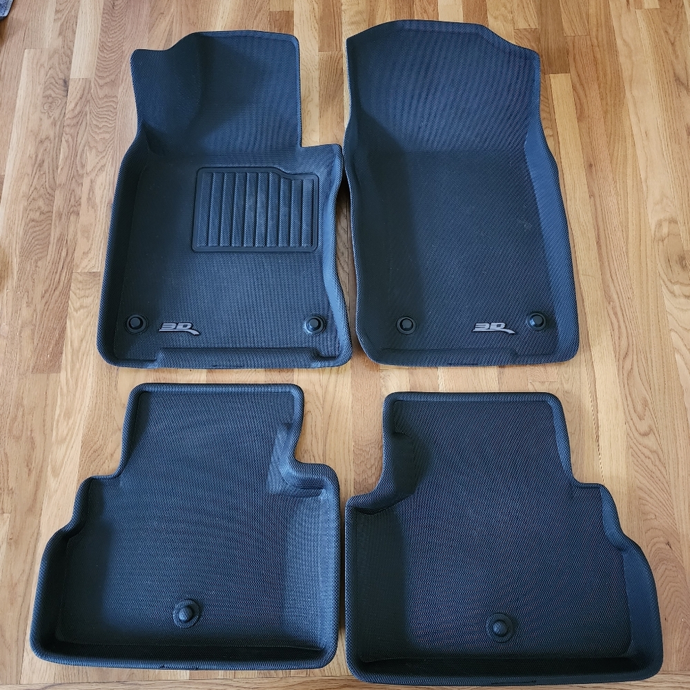 2017 Infiniti Q60 -3d MAXpider Kagu, All-weather Custom Fit Floor Liner 4 Piece